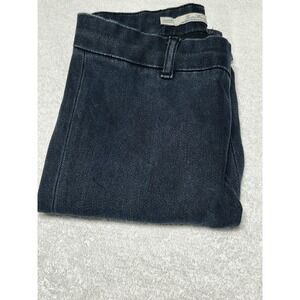 LEARA WOMAN Slim Fit Skinny Leg Dark Wash Blue Denim Jeans Women's Sz 2 Side Zip